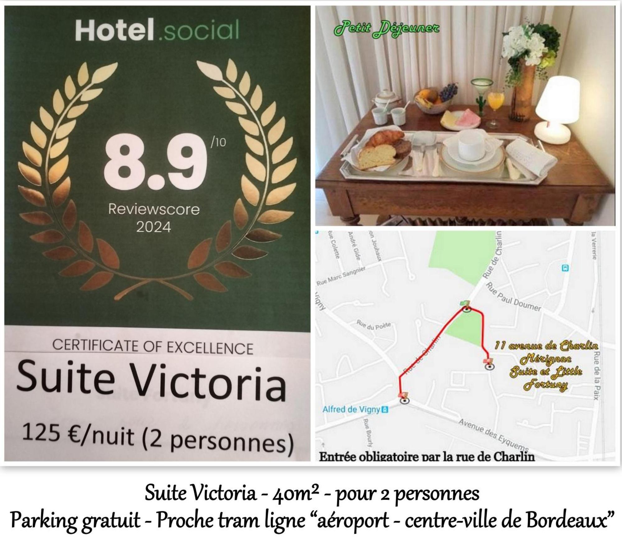 Le Fortuny - 3 Suites, 2 Apparts, 1 Chambre - Proche Tram Ligne Aeroport Et Parking Gratuit Mérignac 外观 照片